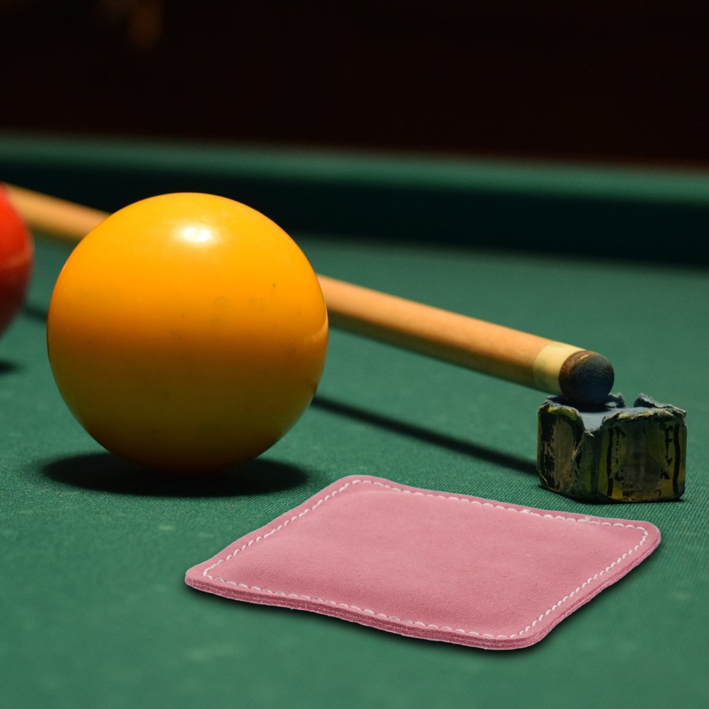 Pink Billiard Cue Cleaning Tool Soft Surface Reusable Cue Stick Wipe