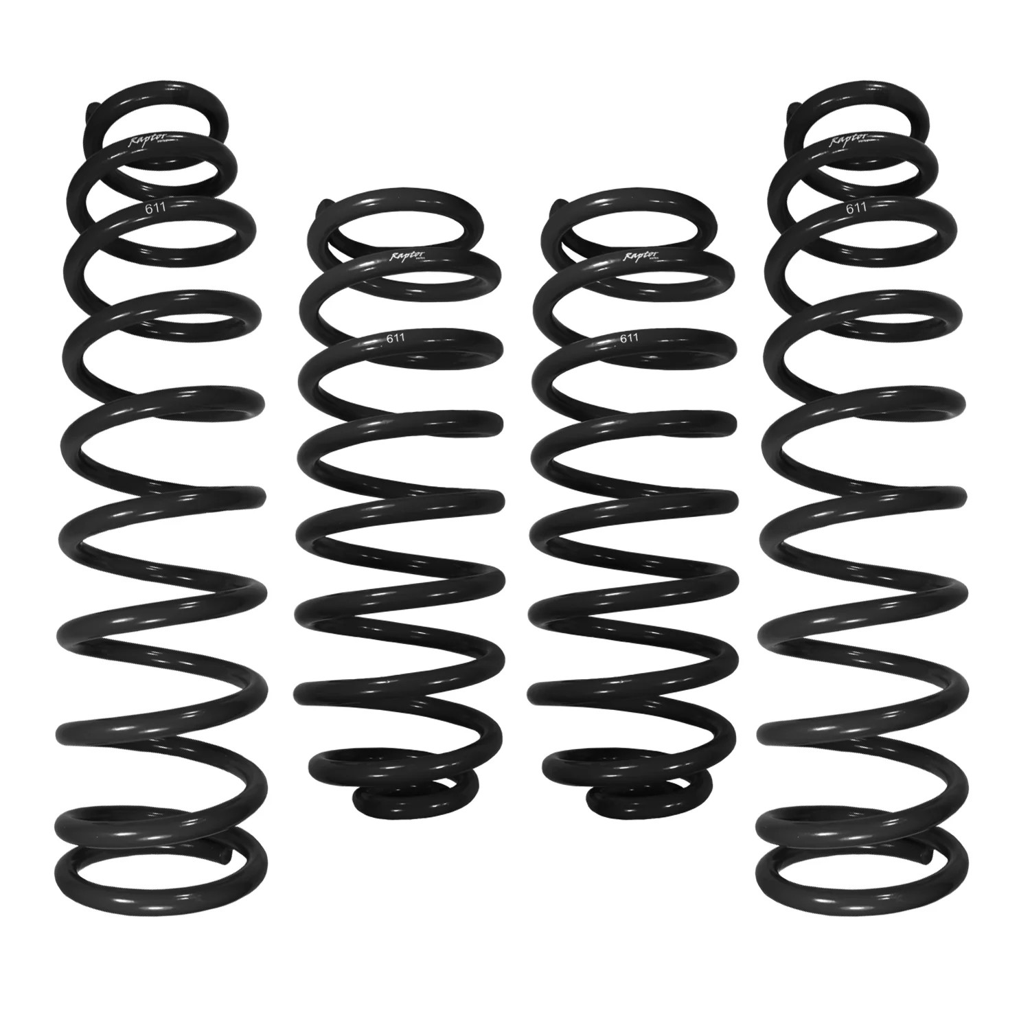 RSO Coil Springs 4in Lift Kits Front/Rear Black for 07-18 Wrangler JK 4-Dr