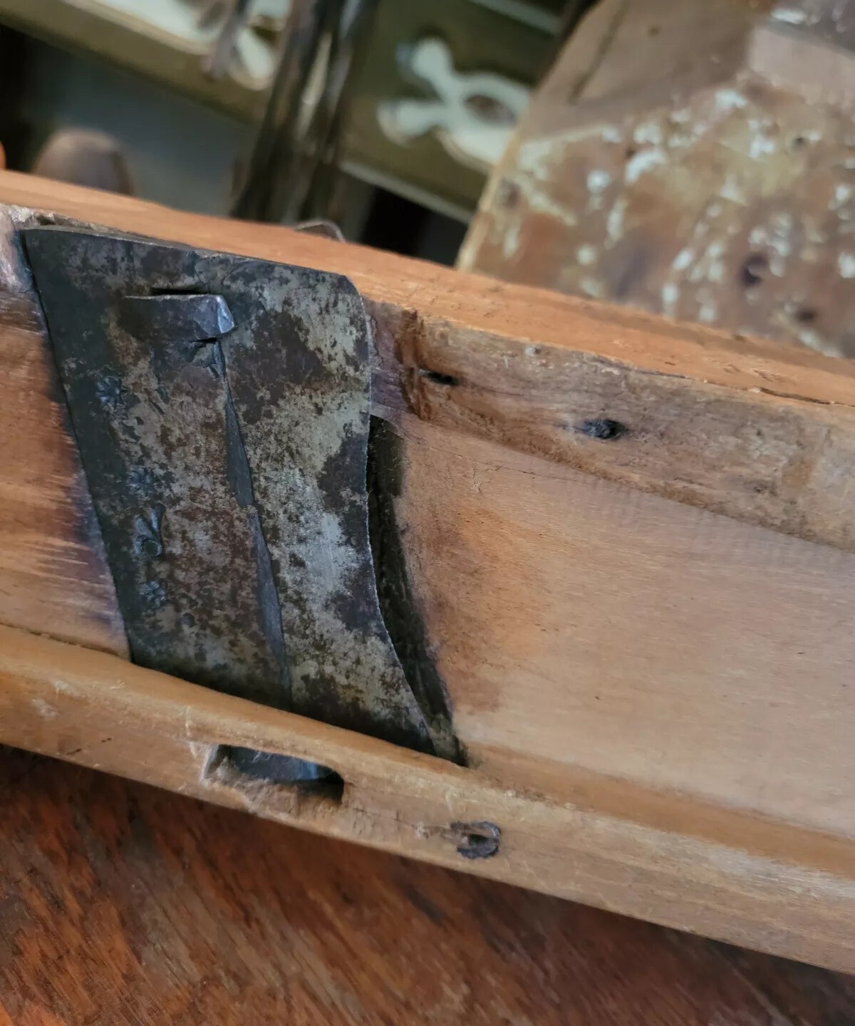 Antique Primitive 1764 Wood Plane