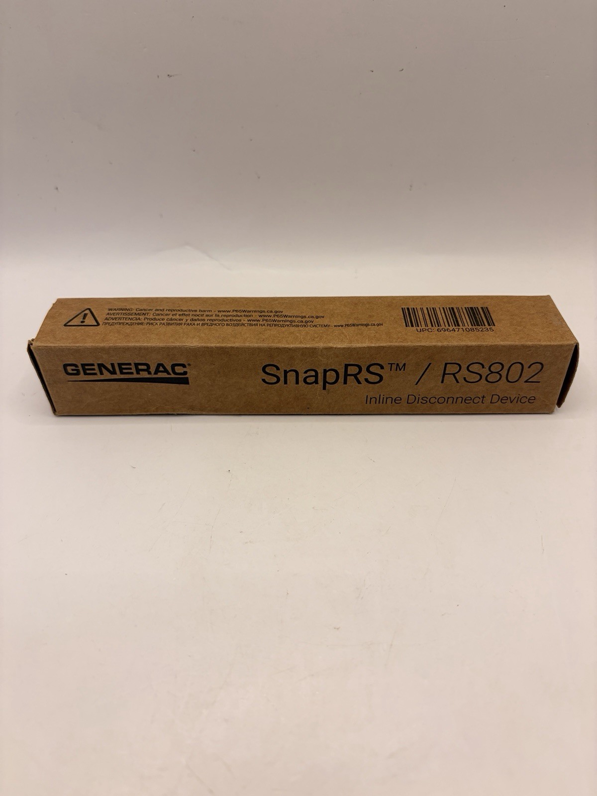 NEW Generac SnapRS RS802 Inline Disconnect Device For Use With PV Link