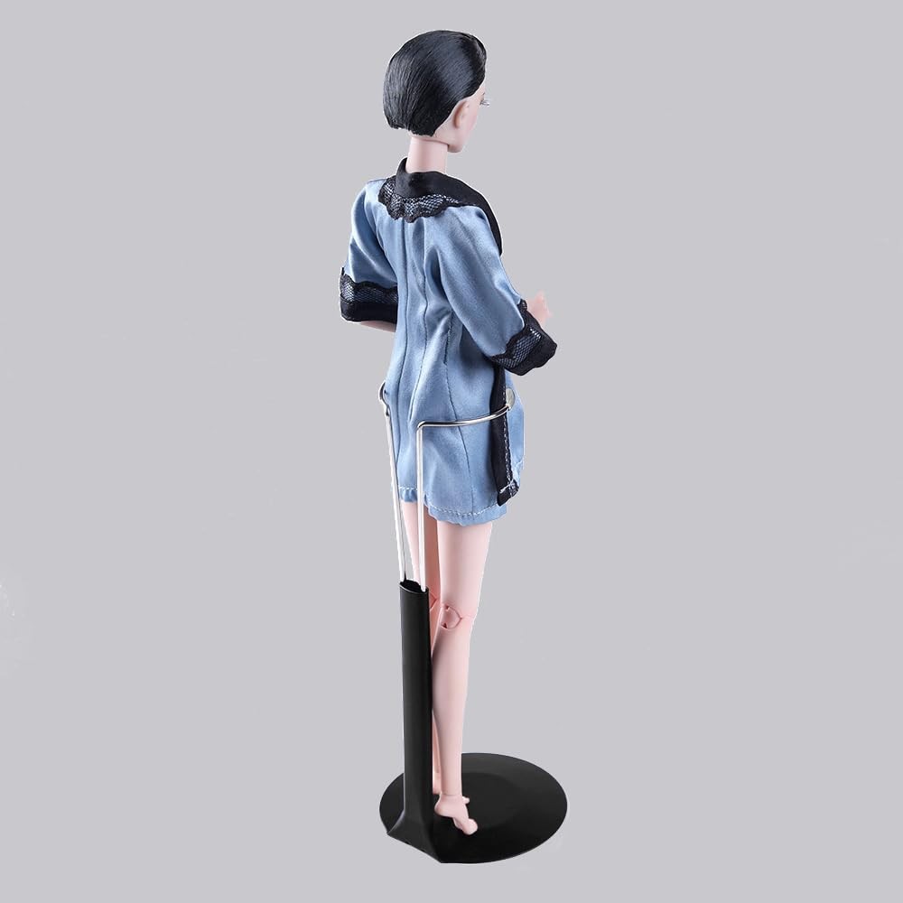 UCanaan 6 Pcs Doll Stand - Action Figure Stands with Expandable Waist Black6