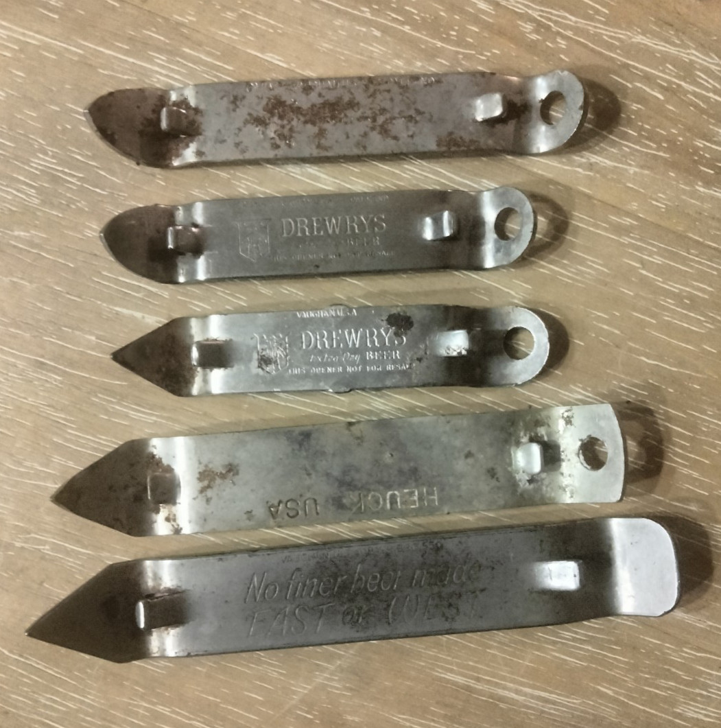 Bottle/Can Openers Mixed Lot of 5 Vintage Beer Advertising