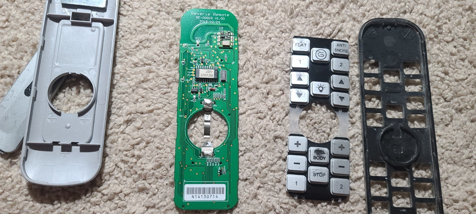 Serta - Adjustable Bed Remote - RC-WM-E02 - TESTED - Parts Or Repair - READ!