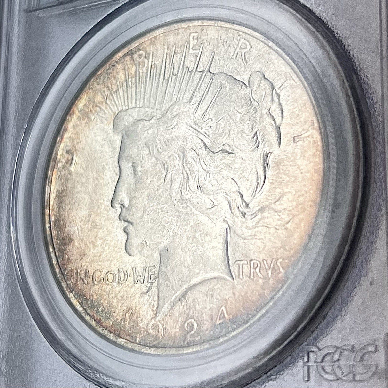 1924-P Peace Silver Dollar $1 PCGS MS63 90% Silver
