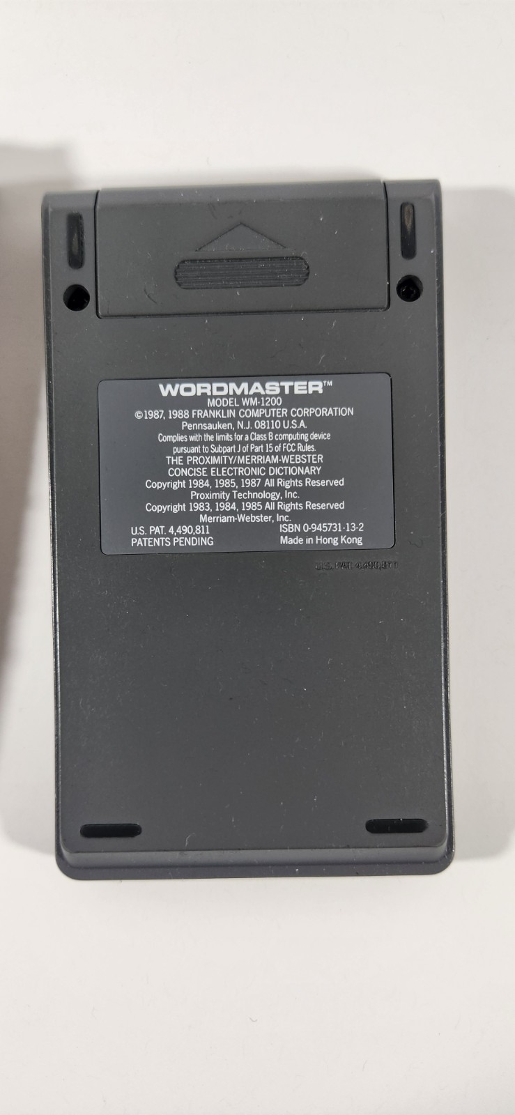 FRANKLIN WORDMASTER ELECTRONIC DICTIONARY WM-1200 WITH SOFT CASE