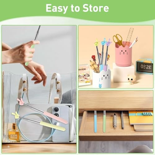 Azureal 6PCS Pointer Finger Stick, Extendable Colorful Finger Pointer Stick,
