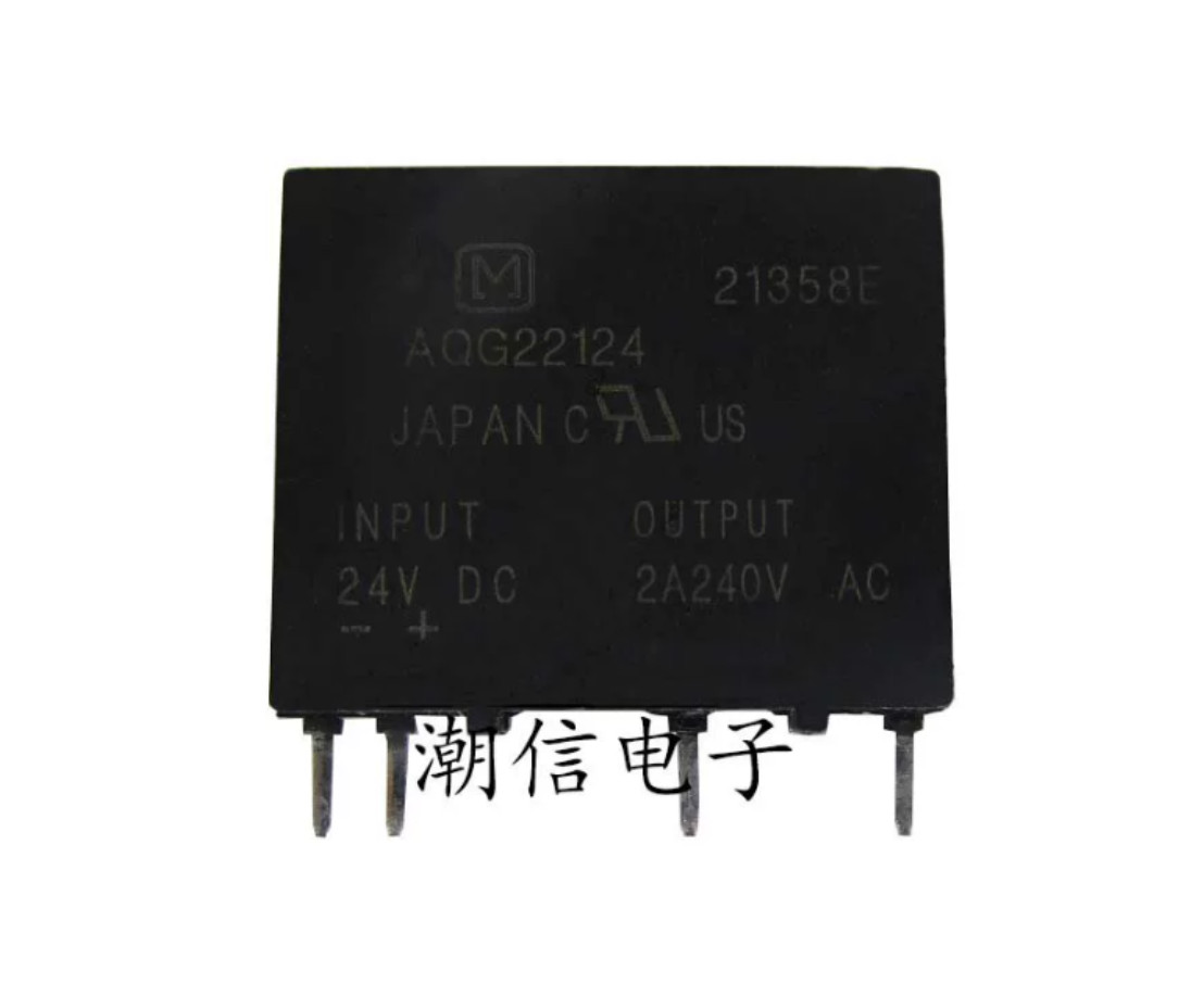 10PCS New Panasonic AQG22124 24VDC 2A Solid-State Relays DIP4 Brand Free Ship
