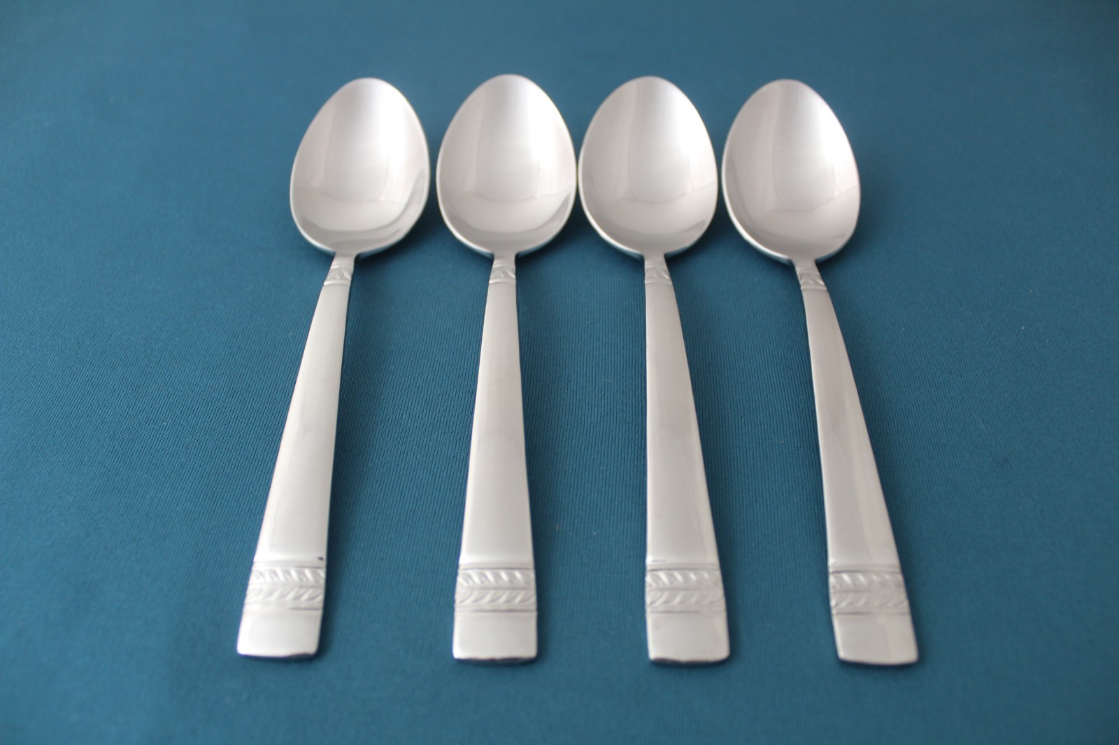 Reed & Barton EVERGREEN Teaspoons (Set of 4) 18/10 Stainless China 6 1/4"