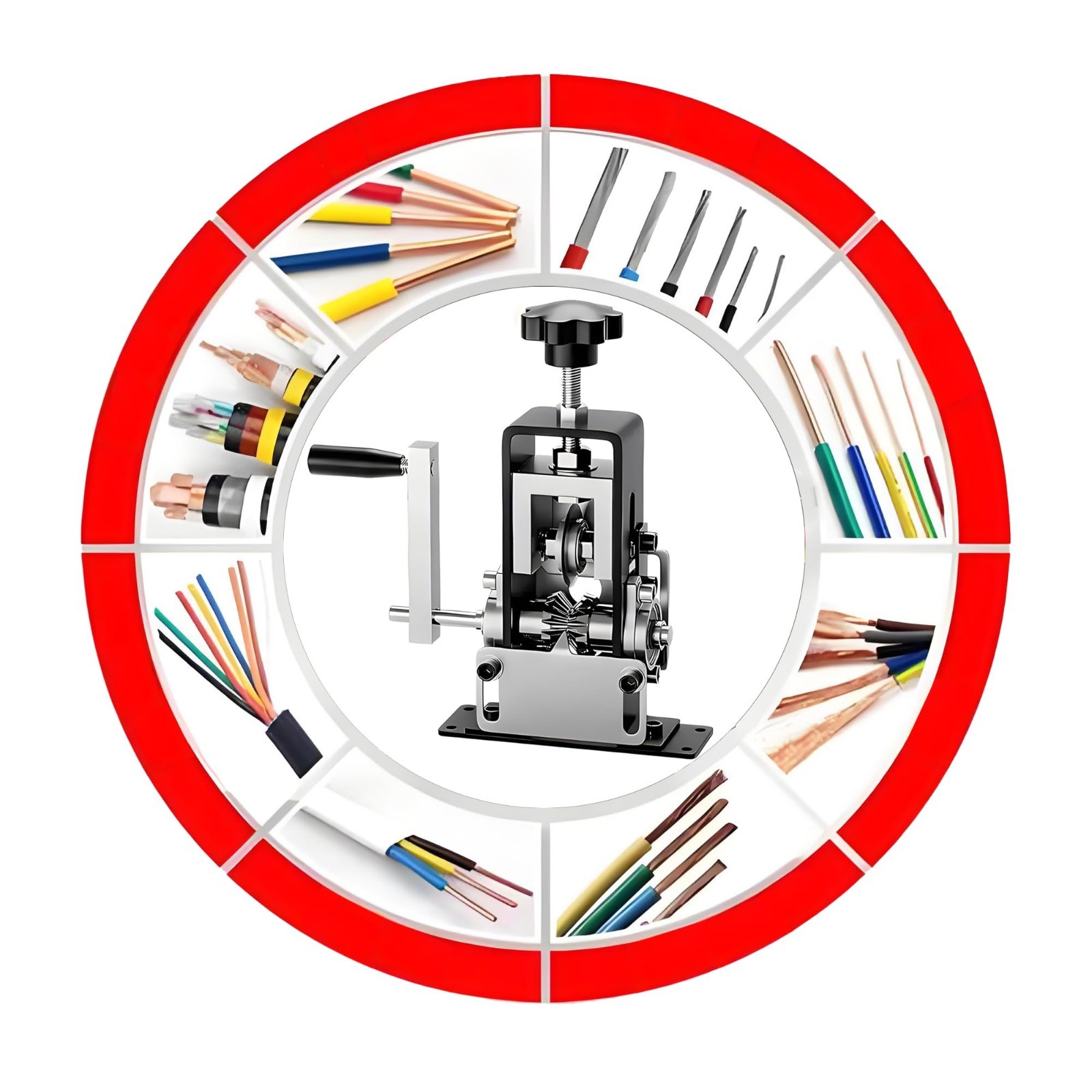 Manual Wire Stripping Machine - Drill Powered Copper Peeler Tool for Cable Recyc