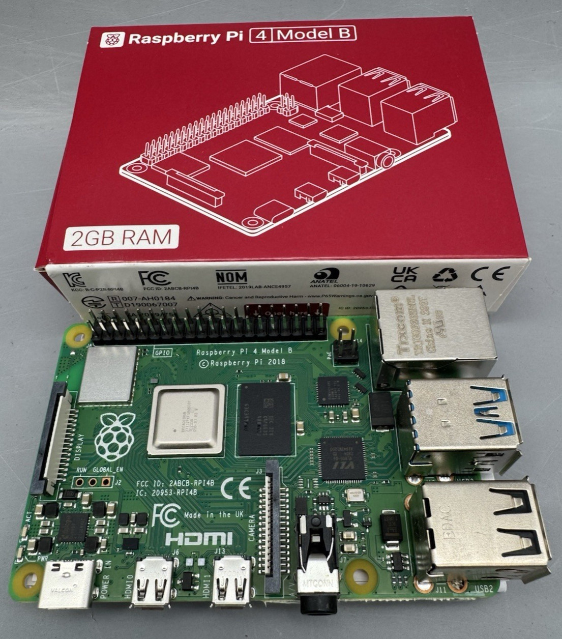 Raspberry Pi 4 Model B 2GB RAM Single Board Computer New In Box Genuine