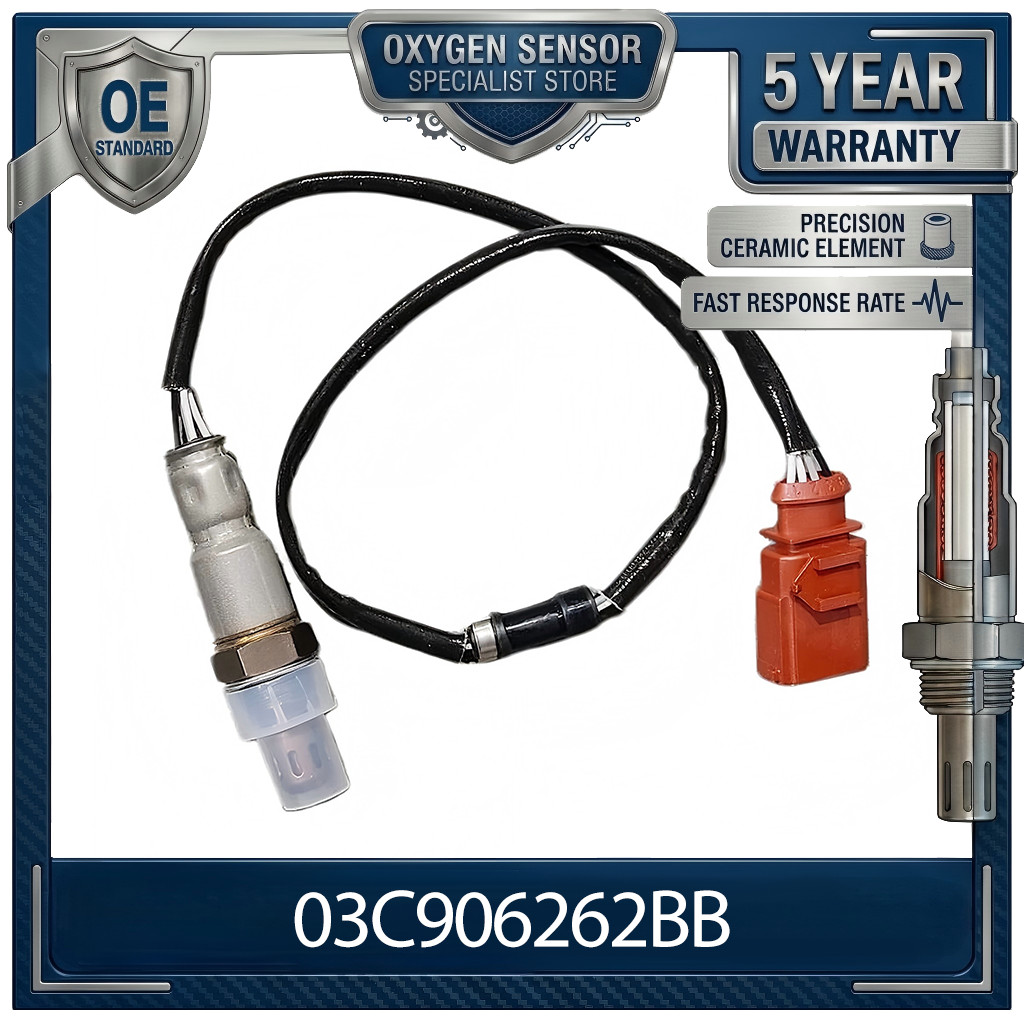 03C906262BB New Oxygen O2 Sensor For Audi 1.8L Ford Skoda Seat VW 03C906262AR