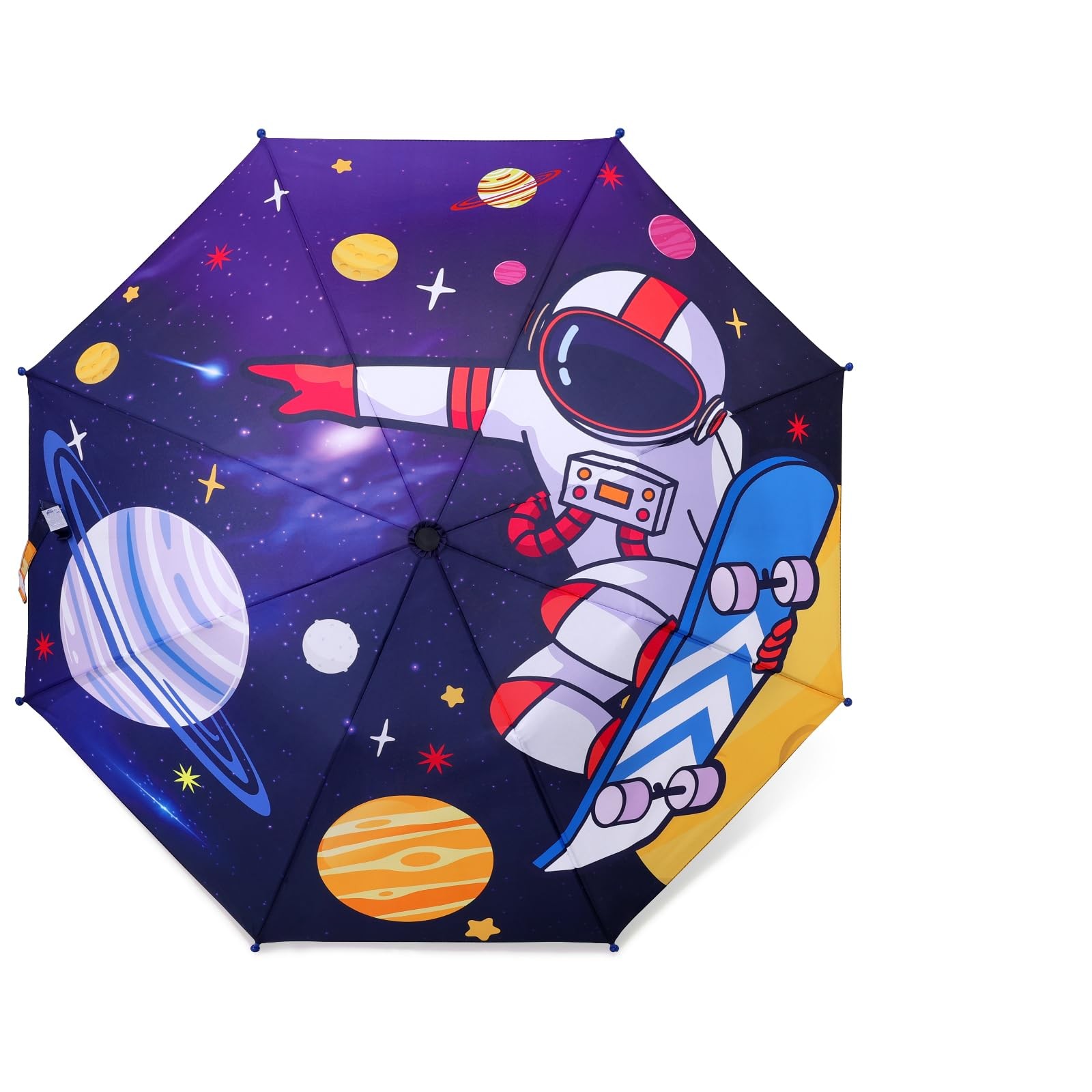 Kids Umbrella Children Folding Umbrellas Easy Push/Pull for Toddler,8 Rib Rei...