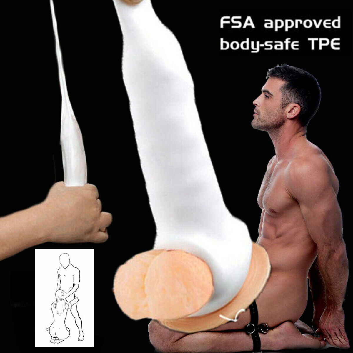 Realistic Dildo Penis Sleeve Extension Flesh Male Adult Sex Toys Male Condoms