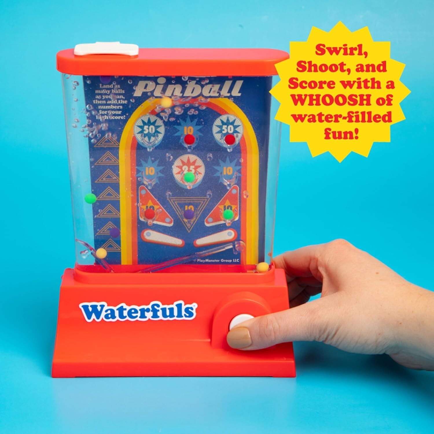 Original Waterfuls Classic Handheld Water Game - 6 Interchangeable Back Panels