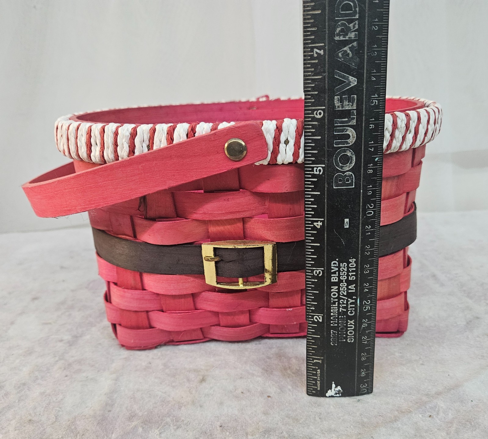 SANTA CLAUS Wicker Basket