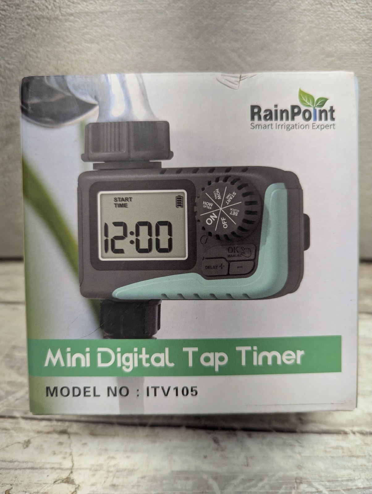 RainPoint ITV105 Digital Tap Timer Delay Function Garden Greenhouse Irrigation