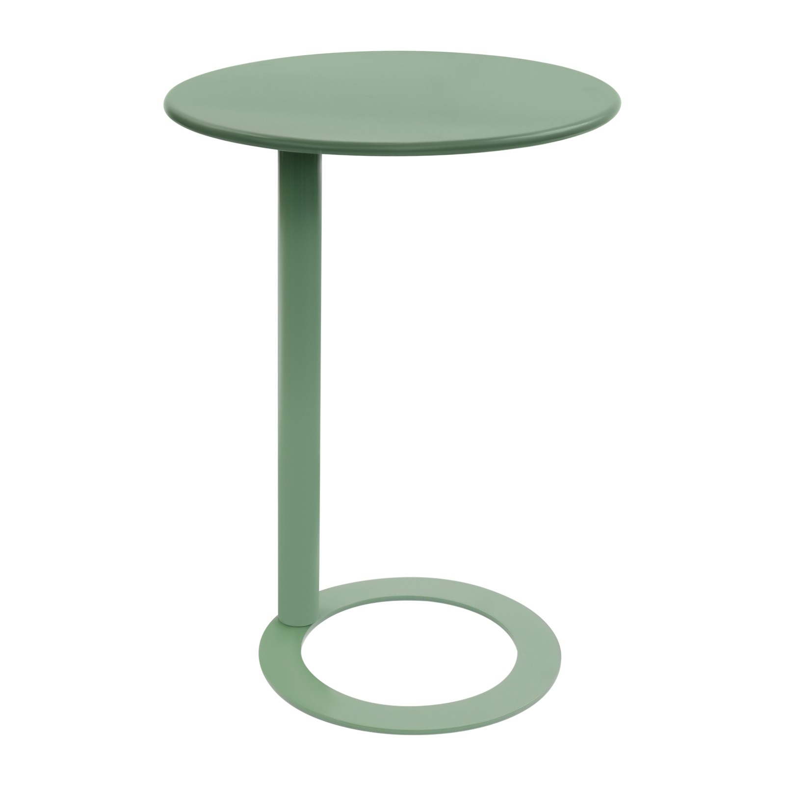 Iron Coffee Table with 30kg Load Capacity Free Standing C-Shaped Sofa Side Table
