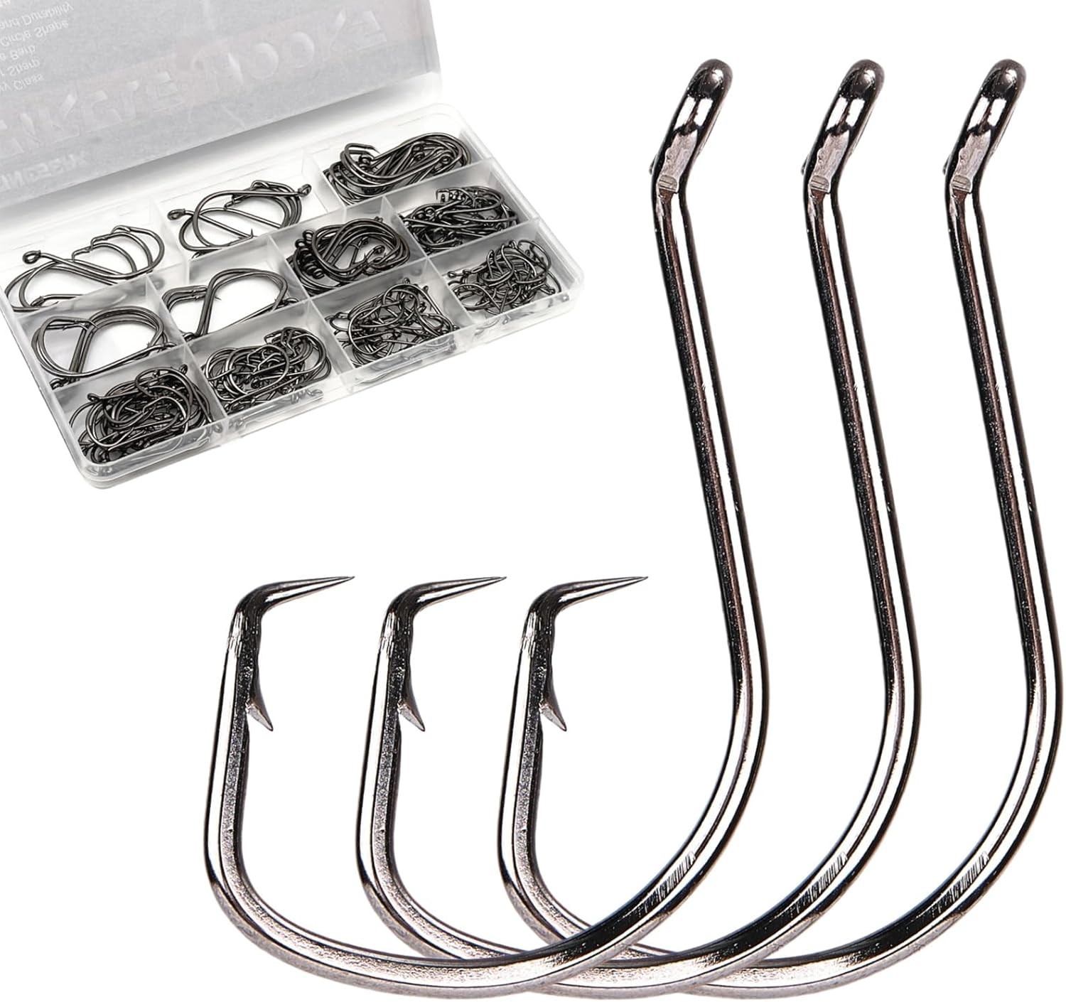 Ocus Circle Hooks , Sturdy Catfish Hooks Offset Circle