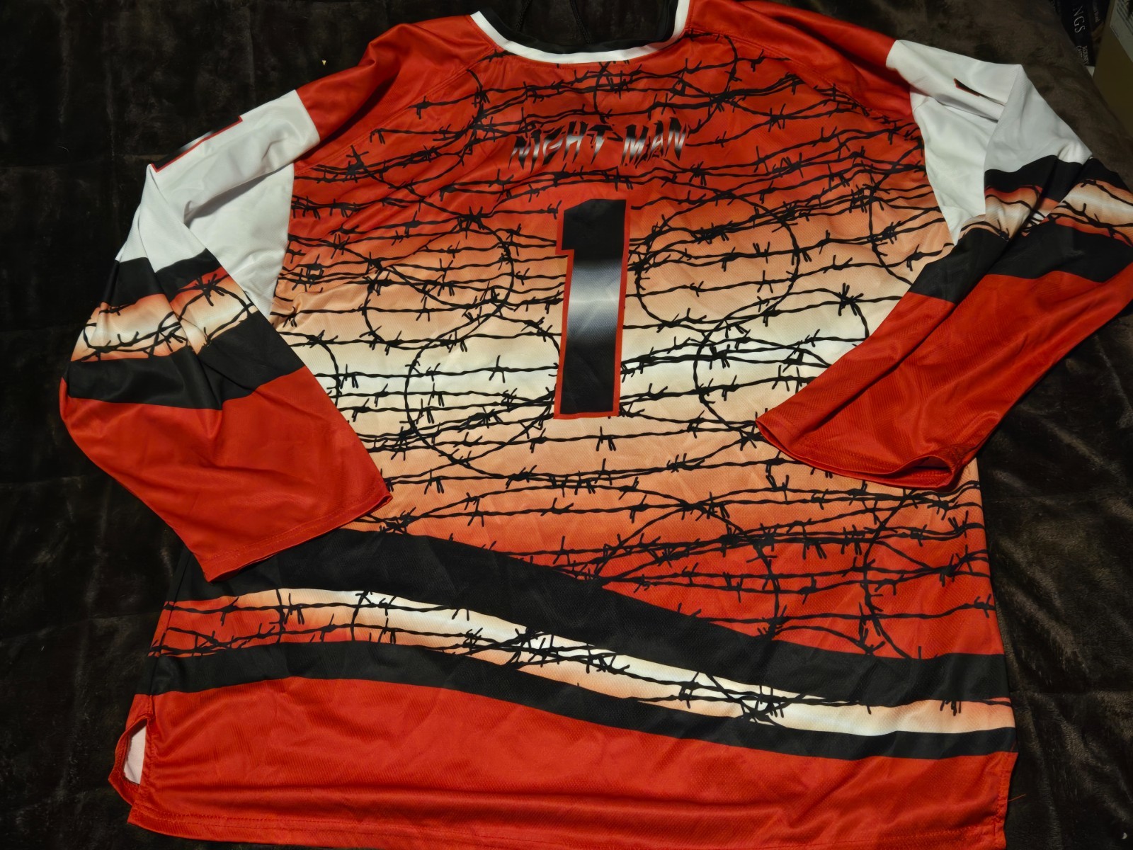 Healy Sportswear LOST BOYS-NIGHT MAN Jersey #1 Black Red Sz X LARGE-XL