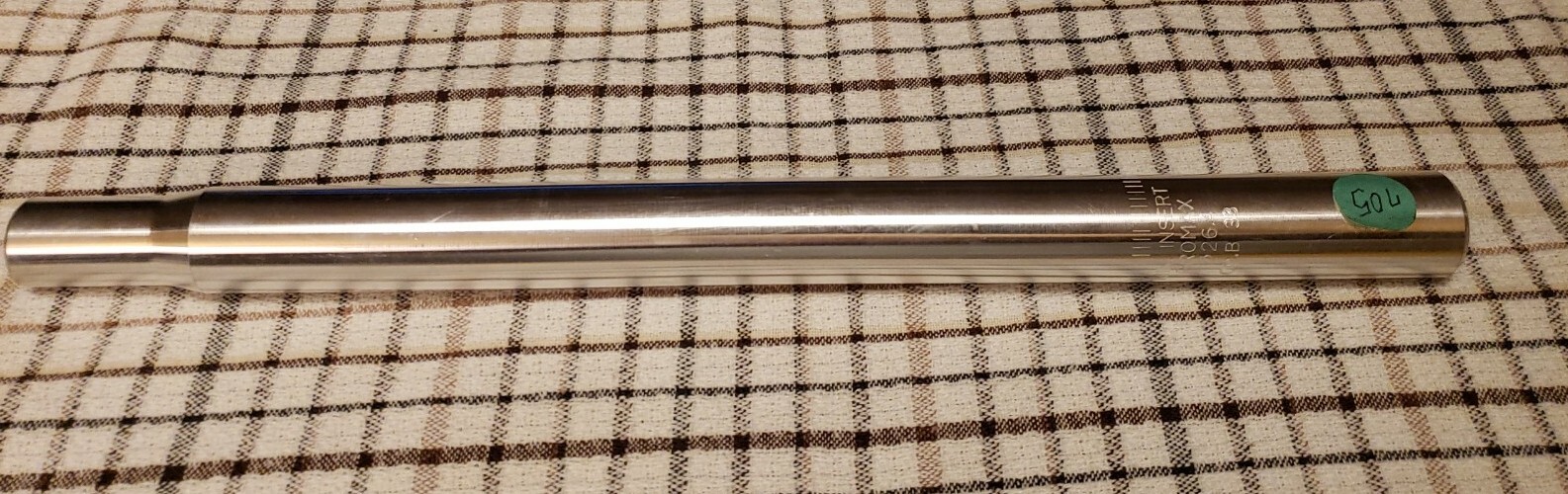 Promax Bicycle Seat Riser Stem- Aluminum  ribbed texture NOS