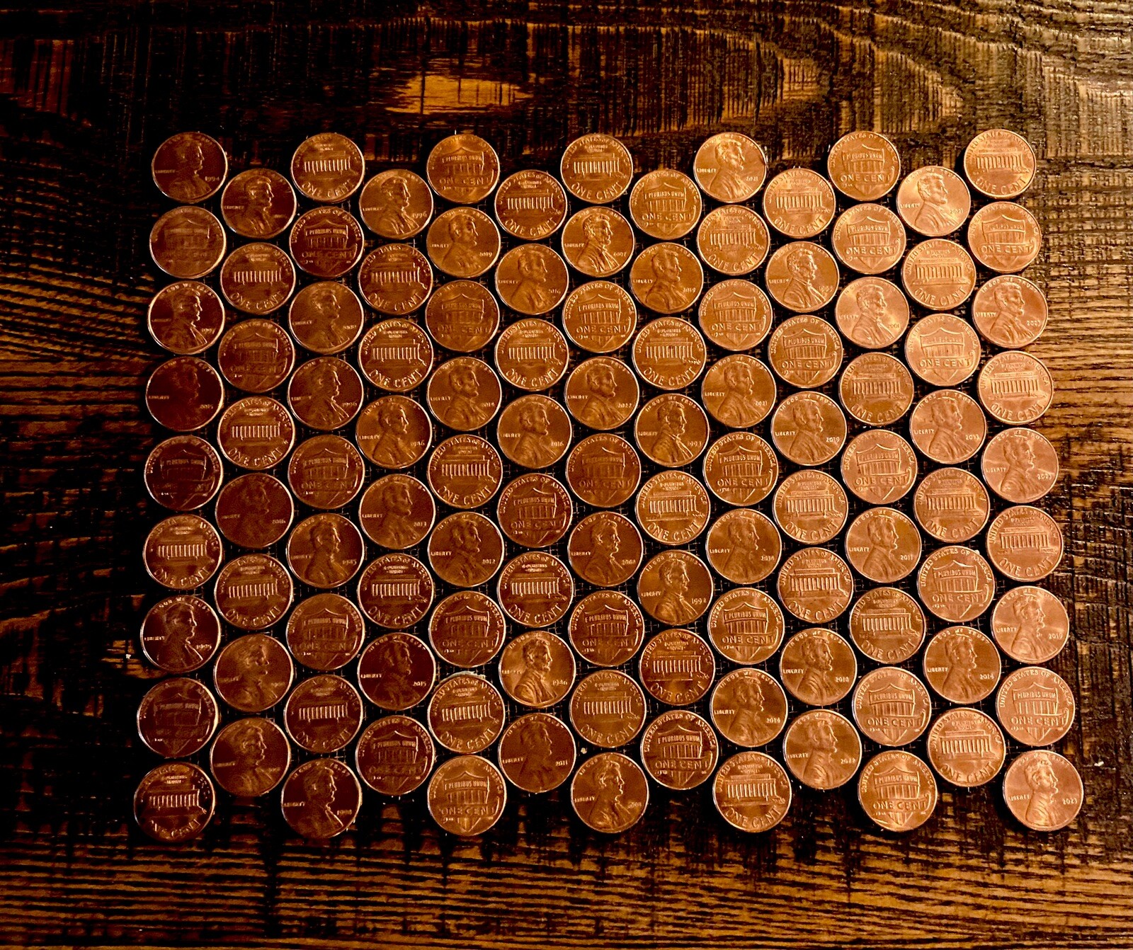 Penny Tile Interlocking Copper Sheet Round 9x7 Mosaic Kitchen Backsplash Tile