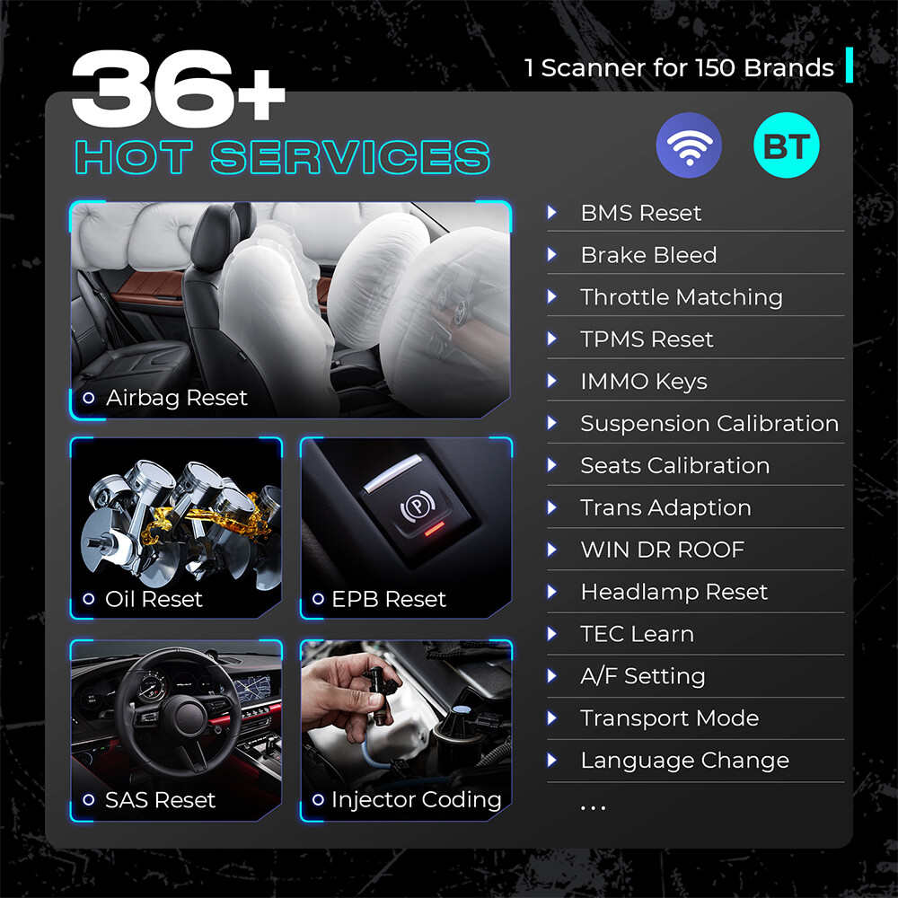 Autel MK808S-TS as MaxiSys MS906TS Diagnostic Scanner Bluetooth Code Reader TPMS