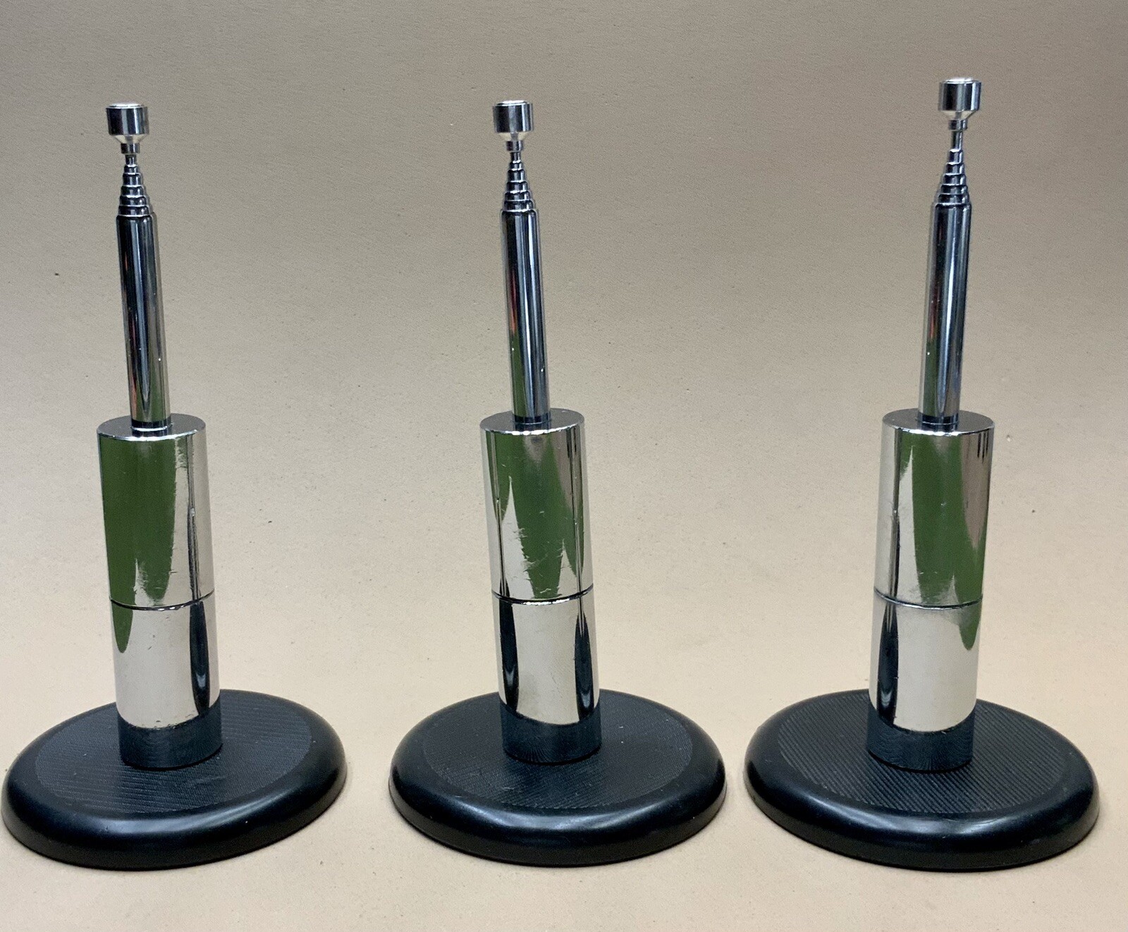 Super Size Telescoping Magnetic Flight Stands-Aircraft or Spaceship games-3 Pack