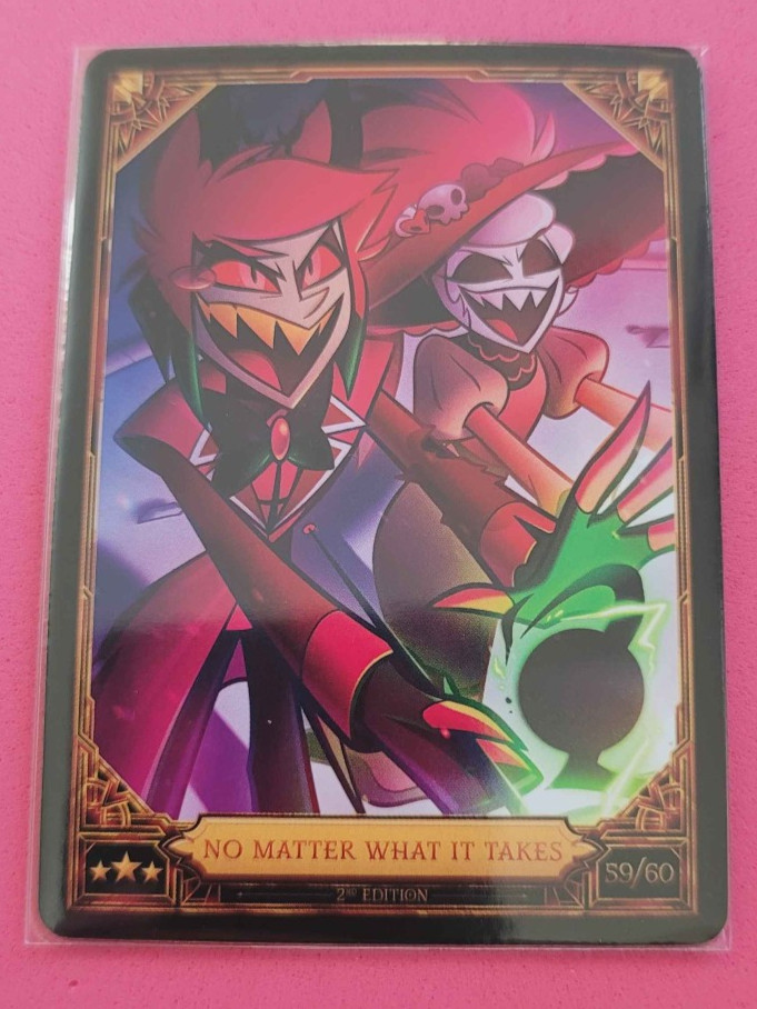 2nd Edition NO MATTER WHAT IT TAKES 59/60 - RARE - Hazbin Hotel Trading Card