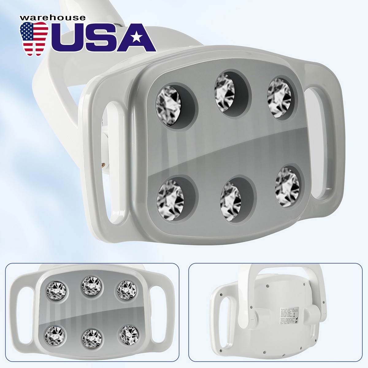 Dental LED Light 8000-30000lux 4500K 8-Level Brightness Infrared Sensor Switch