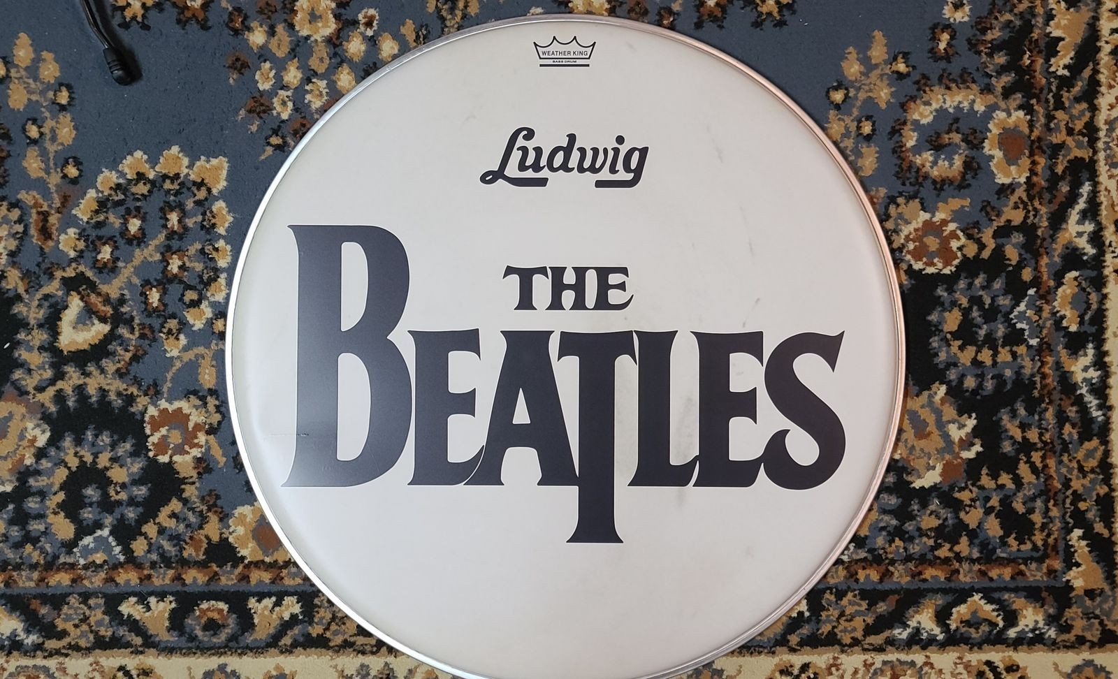 REMO  22” The BeaTles RINGO STARR Bass Drum Head Aged