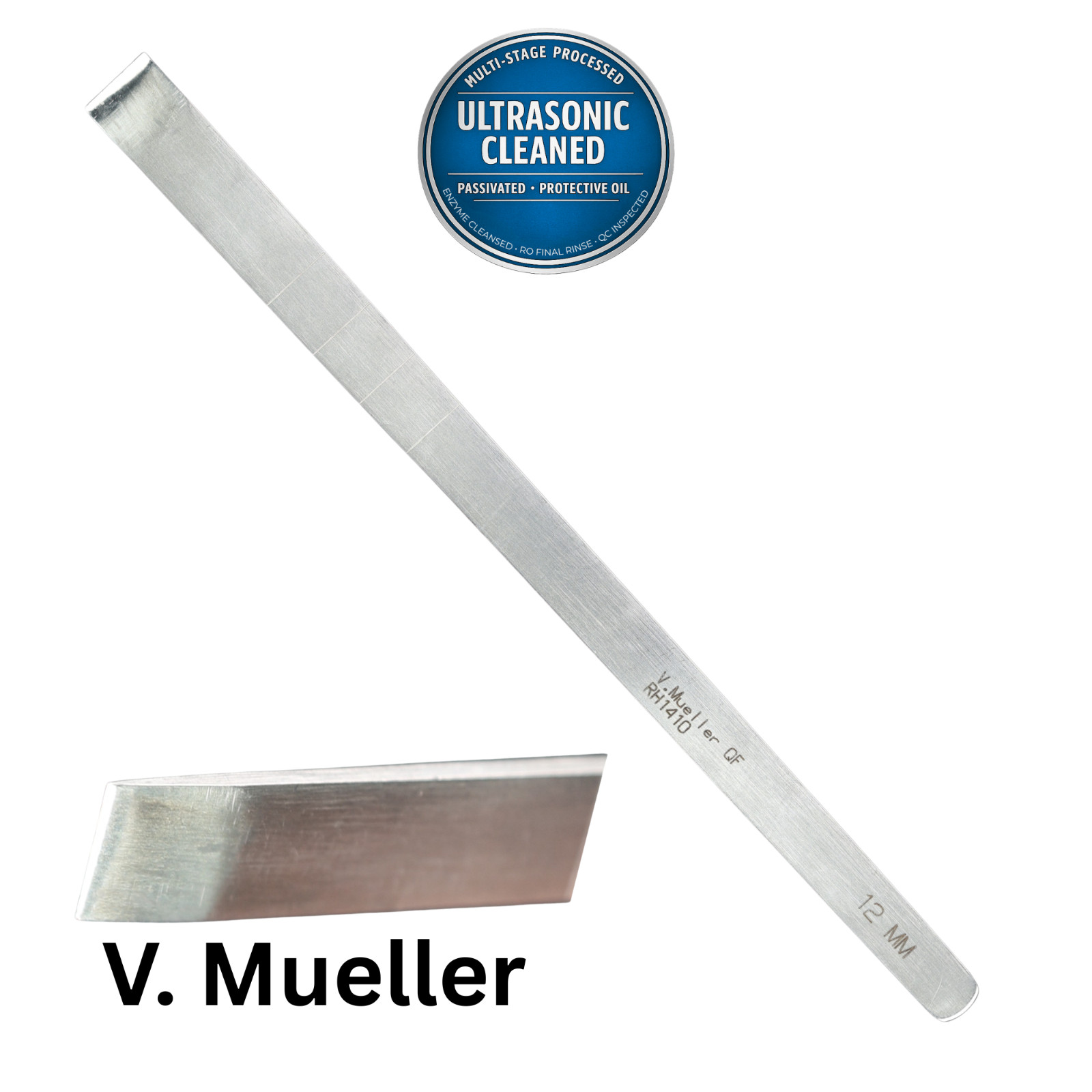 V Mueller RH1410 Osteotome, Cottle, 12mm Wide, 7.25"
