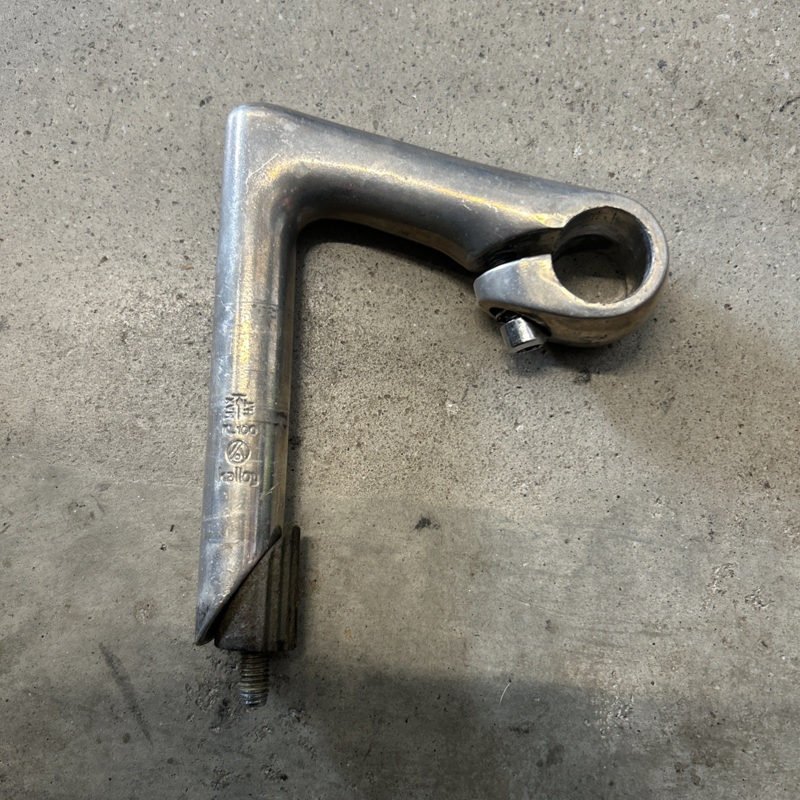 Kalloy Stem KL100 8901 Vintage Quill Stem 22mm quill diameter, 25.4mm bar clamp