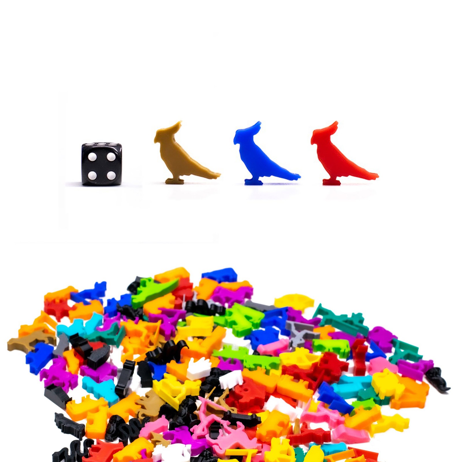Parrot Animal Meeple for Board Games - Board Game Accessory Pieces Upgrade