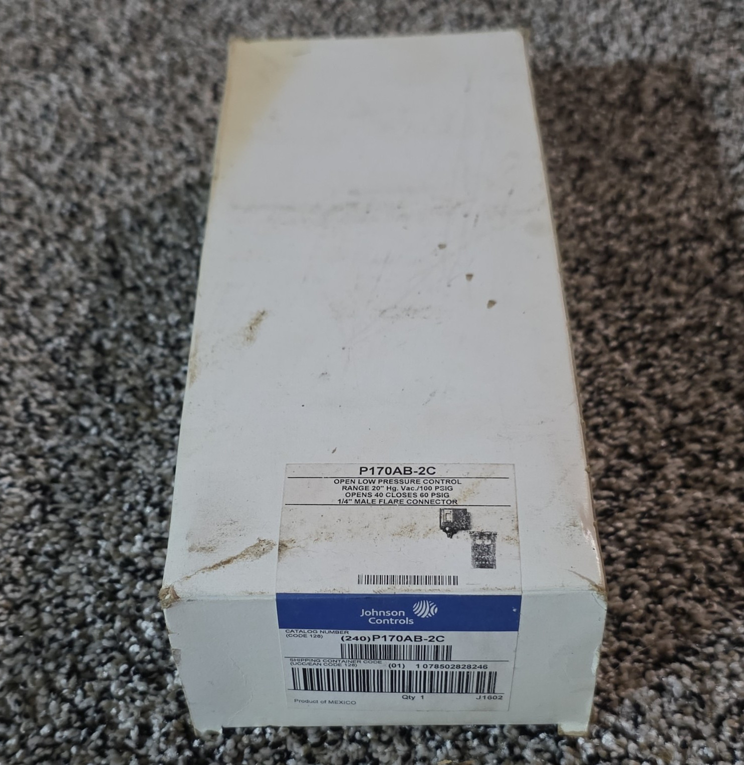Penn P170AB-2C Open Low Pressure Control Johnson Controls HVAC/R NOS Boxed