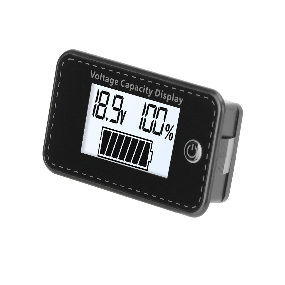 LCD Digital Battery Capacity Indicator DC 5-100V Voltmeter Voltage Meter Gauge