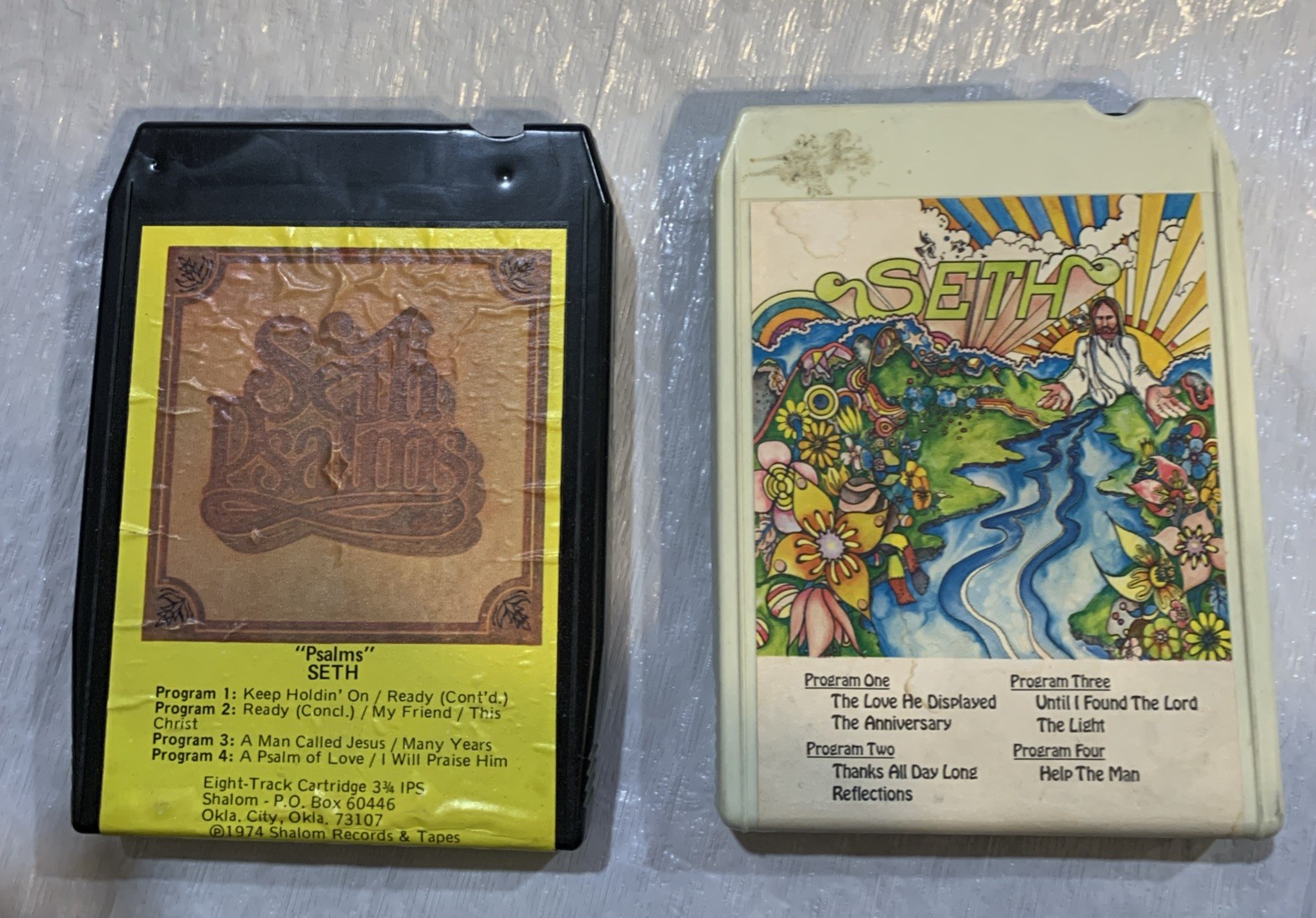 Vintage Lot Of Two 8 Track Tapes Seth 1974 Psalms