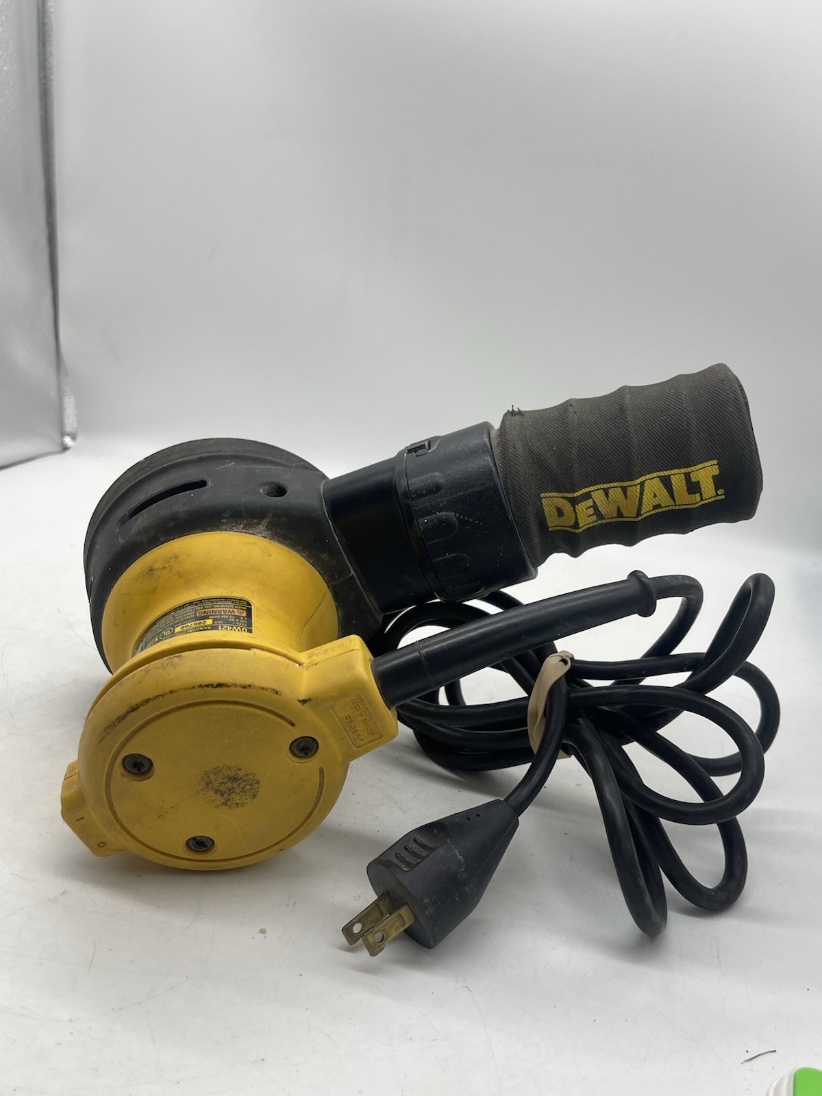 DeWalt DW421 Corded Orbital 5" Disc Palm Sander Hook N Loop Pad Bag E440