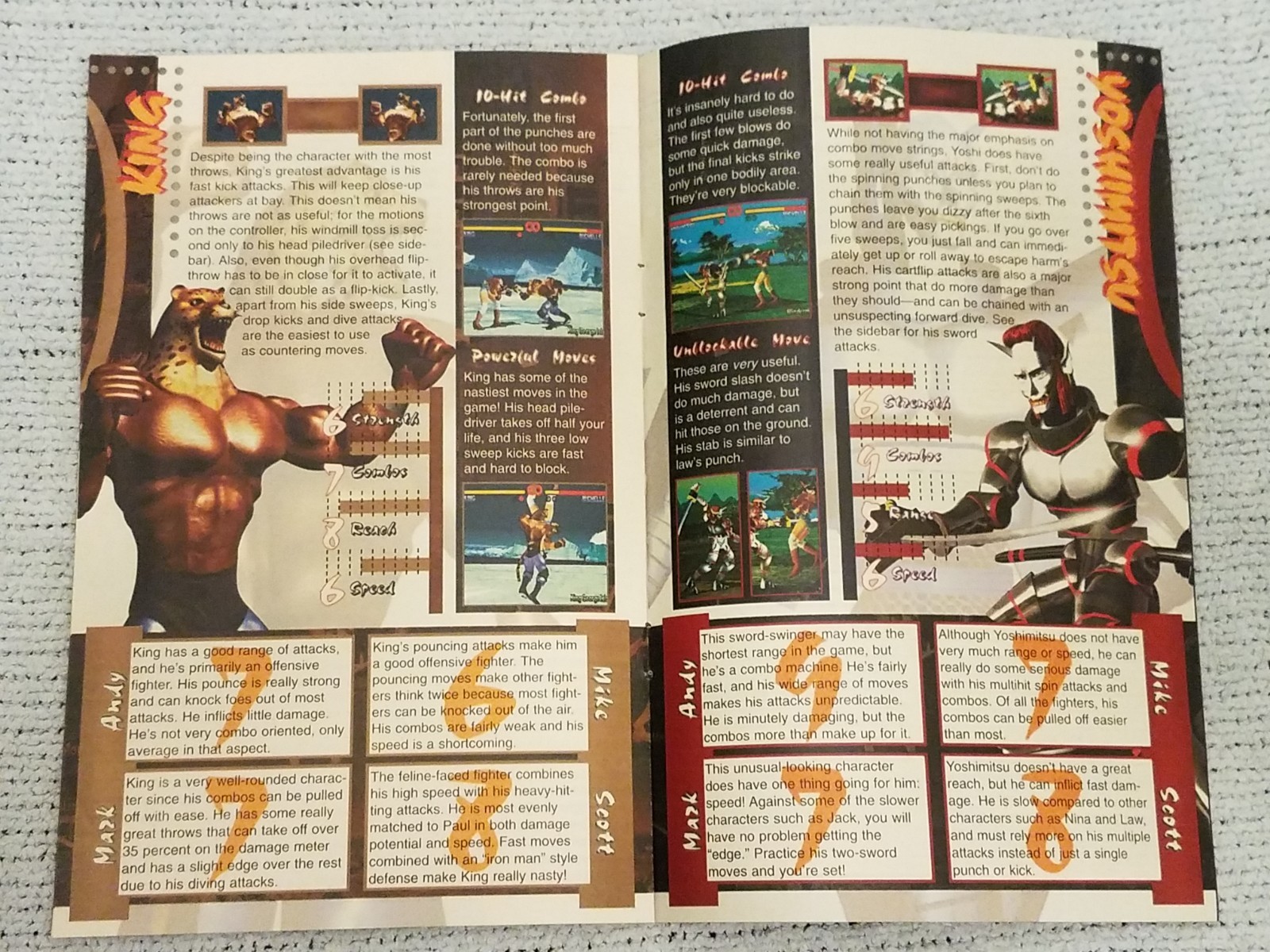 Tekken Strategy Guide EGM Electronic Gaming Monthly Pamphlet
