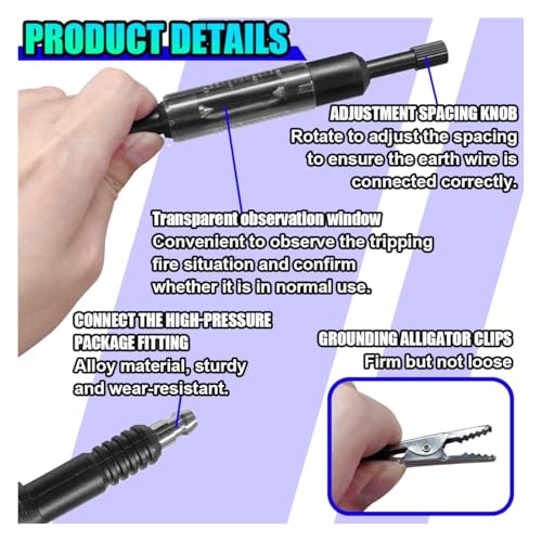 Car Spark Plug Tester, Adjustable Ignition Coil Tester Tool with Cable, Spark