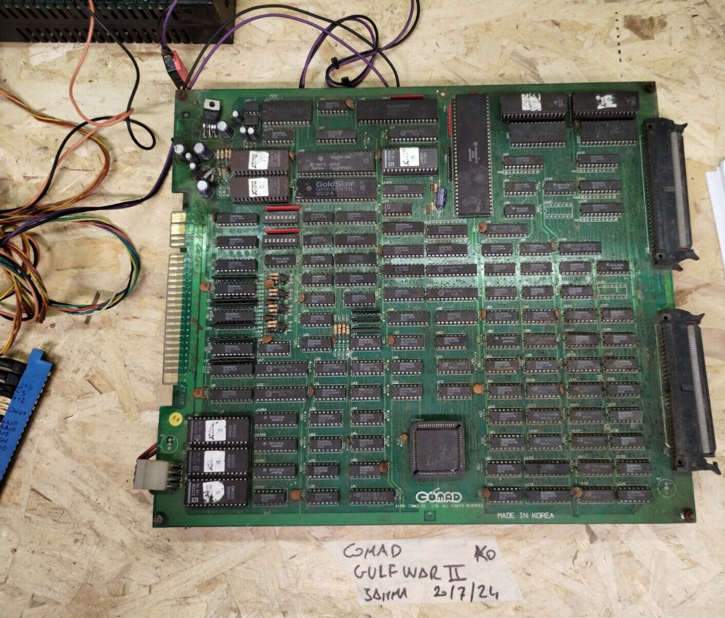 Comad - Gulf War II - Original Arcade PCB Jamma NOT WORKING