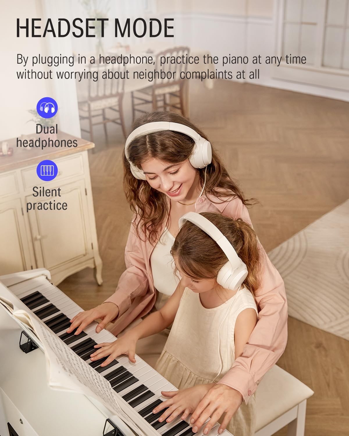 Donner DDP-100 Digital Piano White with Bench