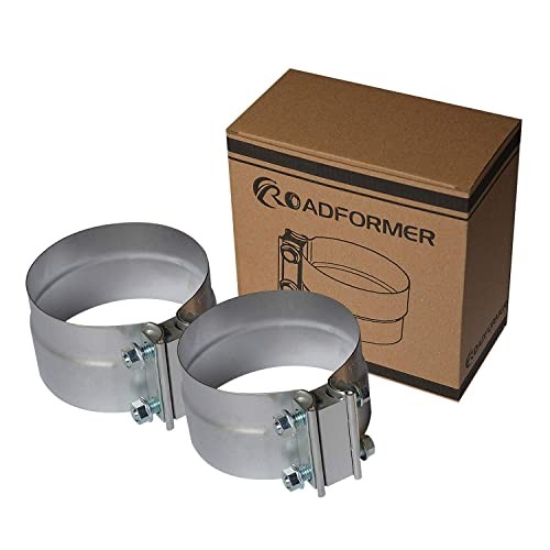Lap Joint Exhaust Band Clamp Preformed Aluminized Steel (Pack) 4" 2
