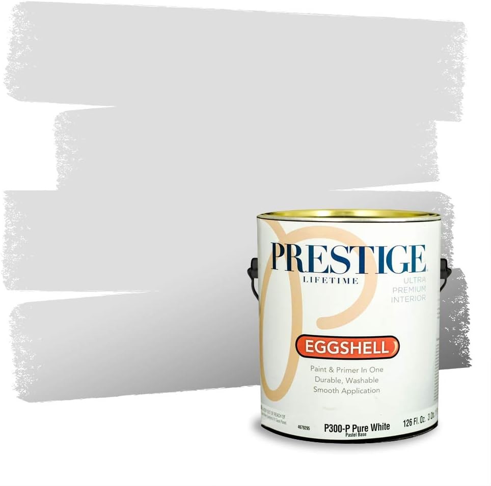 Interior Paint & Primer in One 1-Gallon Eggshell Comparable Match of Behr* Quiet