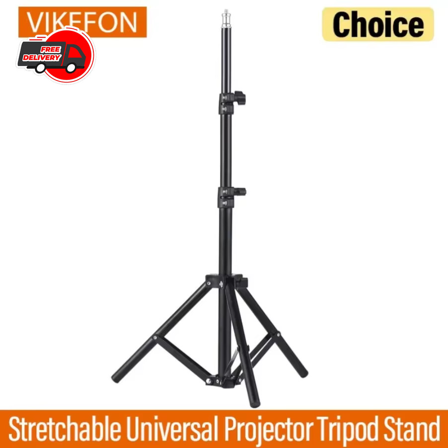 Adjustable Tripod Stand for LCD Projector - Aluminum Folding Holder 22-63 Inch