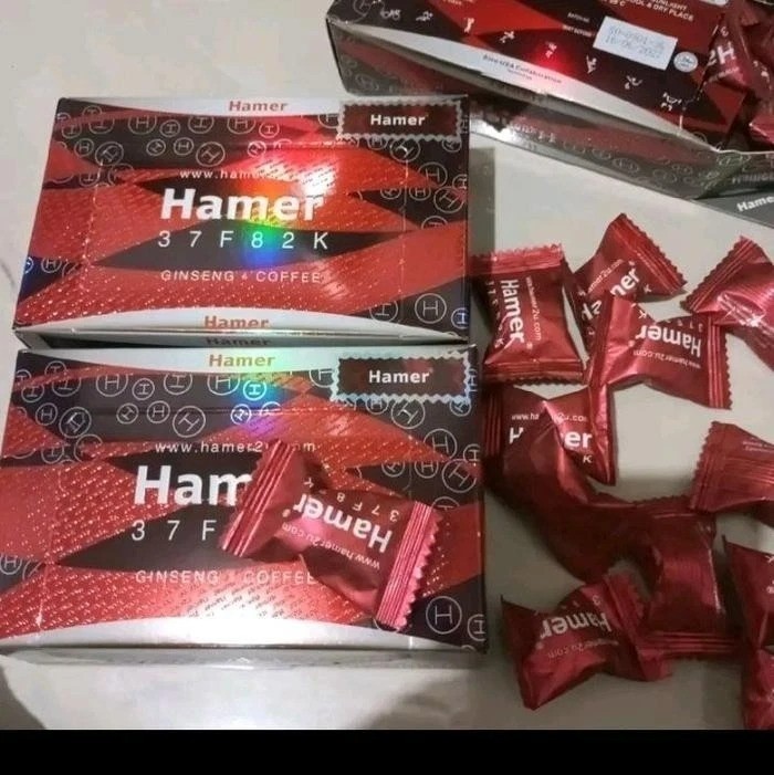 Hamer Coffee Gingseng Candy 1 Box 30 pcs.