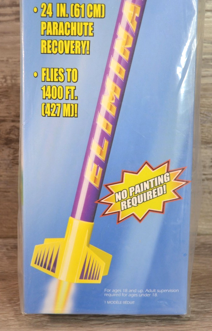 Estes Eliminator Flying Model Rocket Kit #1950 Sealed "E" Engine Powered Vintage