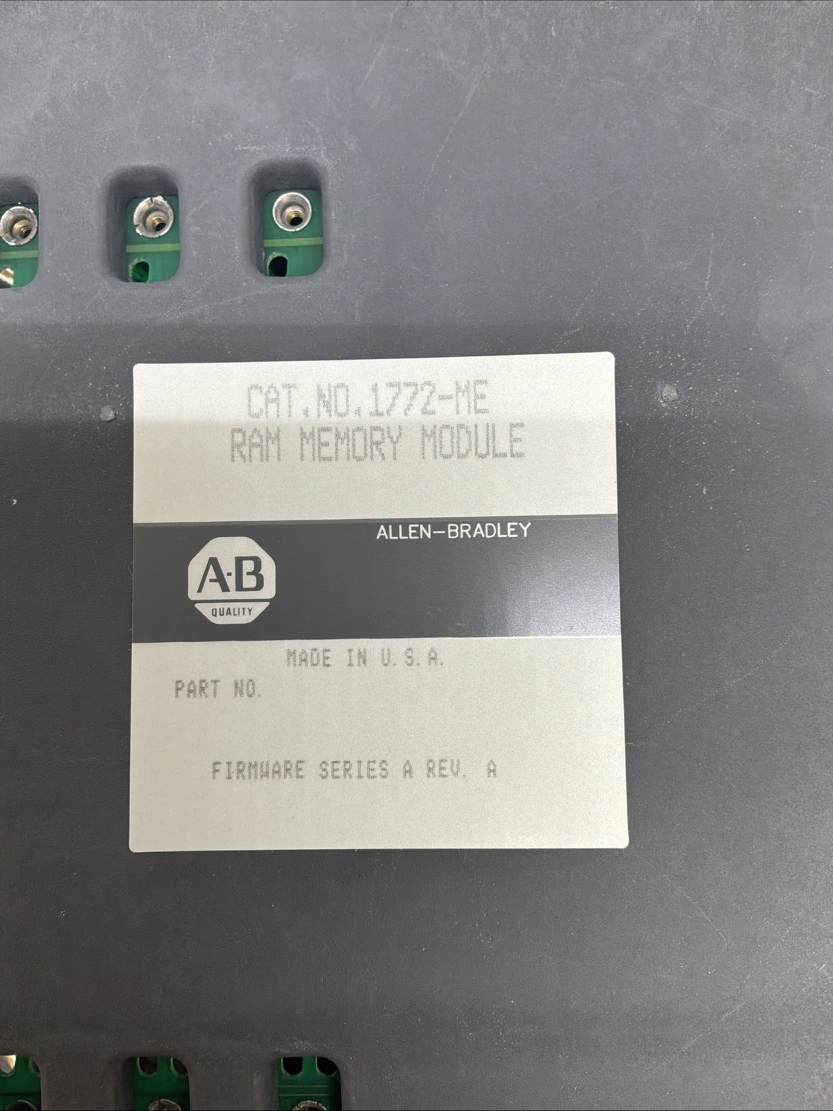 Allen Bradley 1772-ME Ram Memory Module NIB