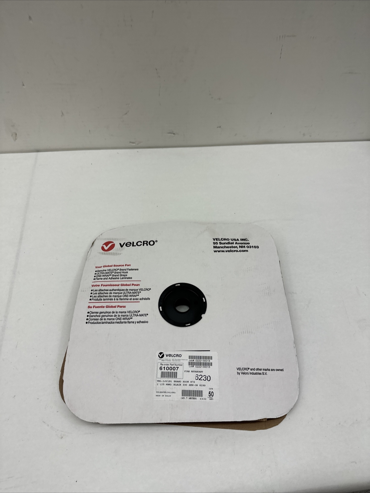 Velcro Brand Hook 87S 50 yards Black
