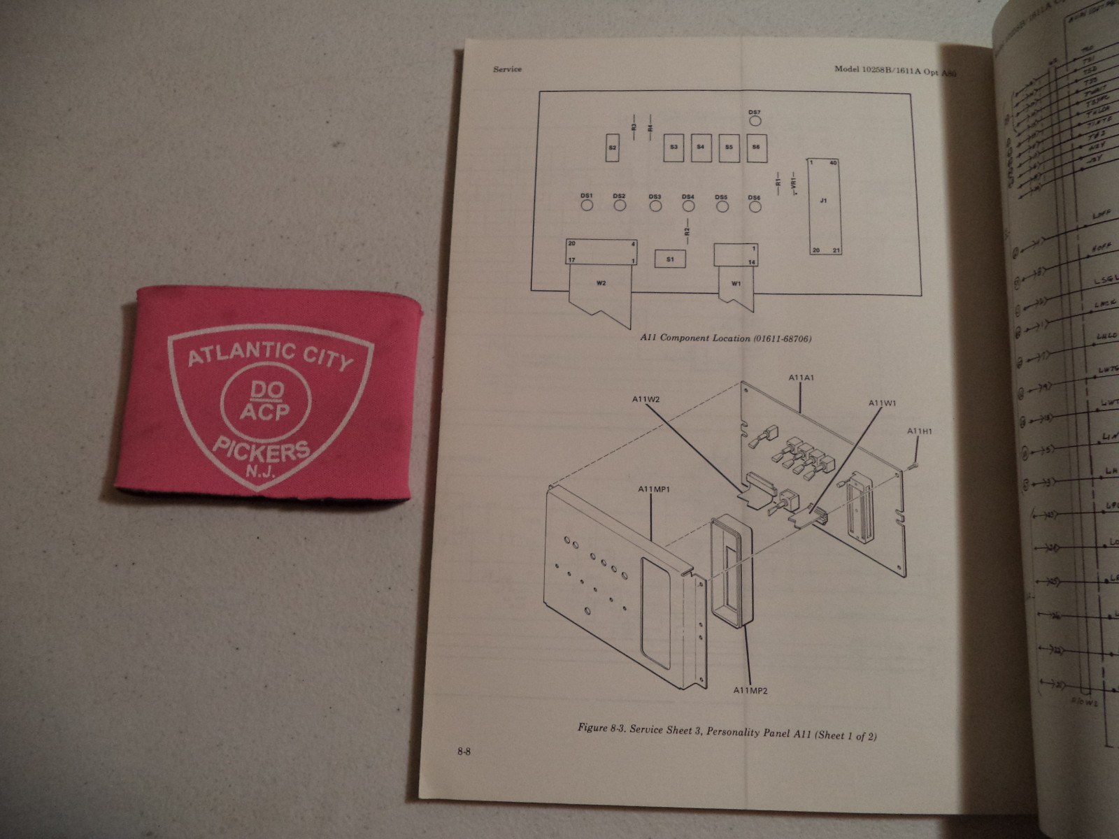 HP 1611A OPT A80 (10258B) FOR A80 MICROPROCESSOR OPERATING & SERVICE MAN SUPPLEM