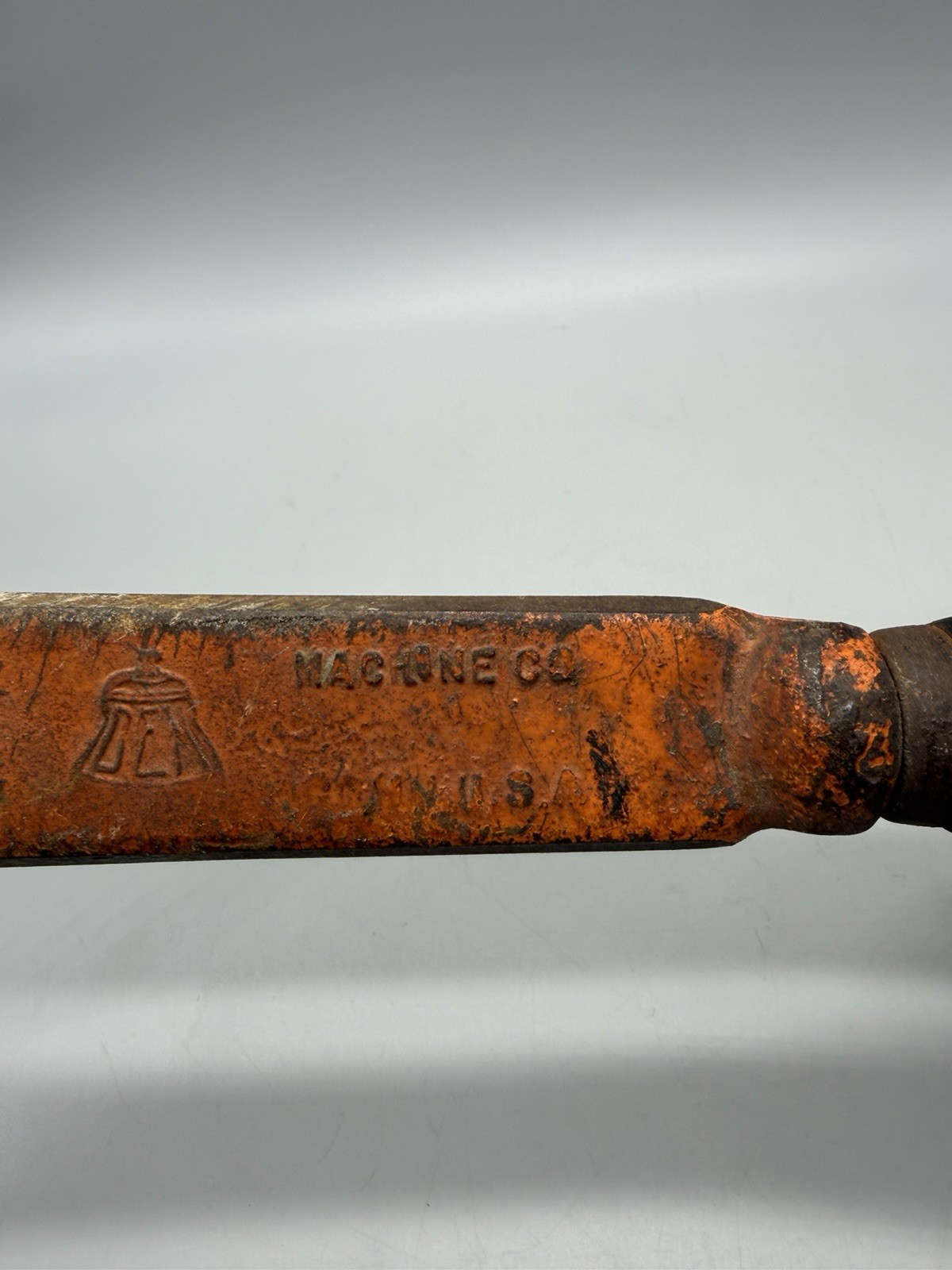 Antique Belden Machine Co. "Slate Roofing Hammer" W/ Leather Stack Handle